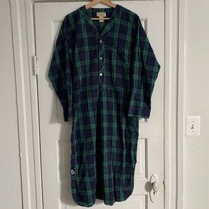 LL Bean Flannel Nightshirt Pajamas